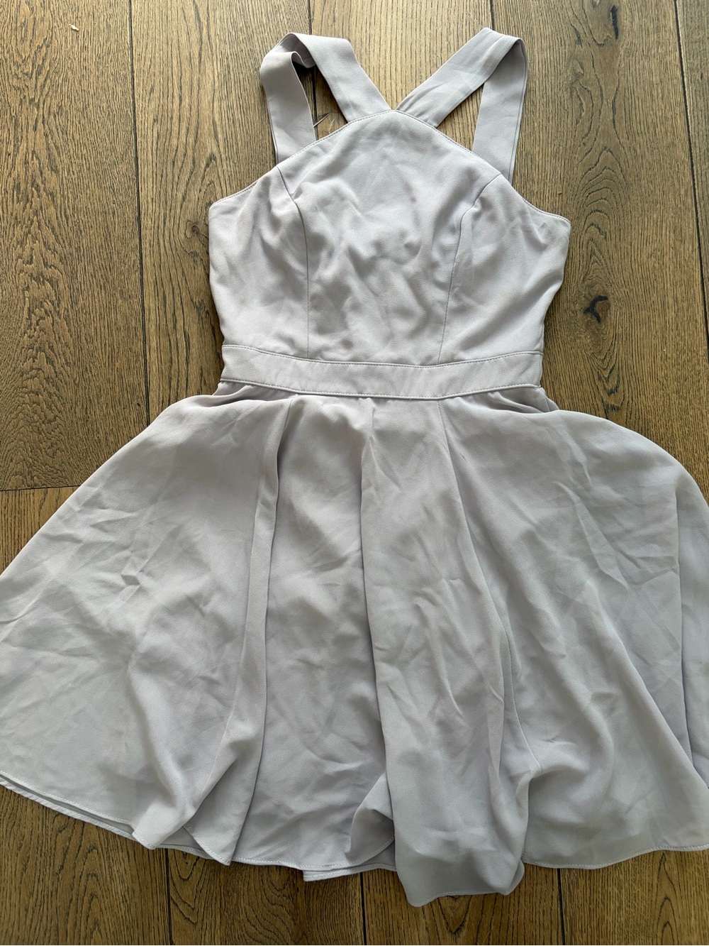 Lulu’s grey Cross-Back Dress